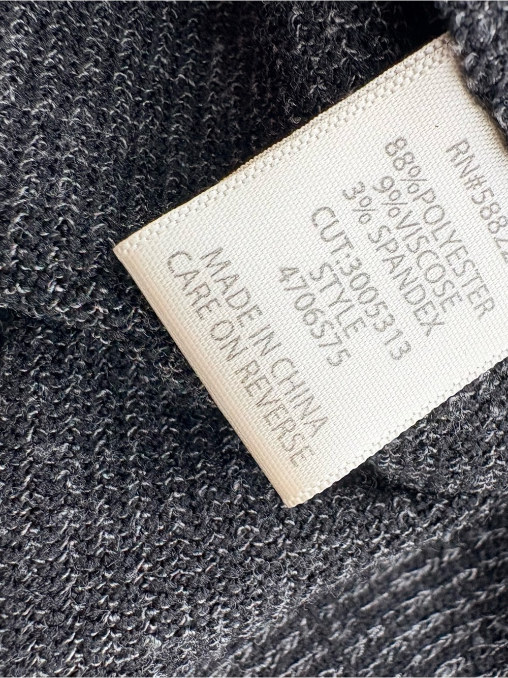 Max Studio Ribbed Knit Pullover - Dark Heather Gray - Picture 4 of 6